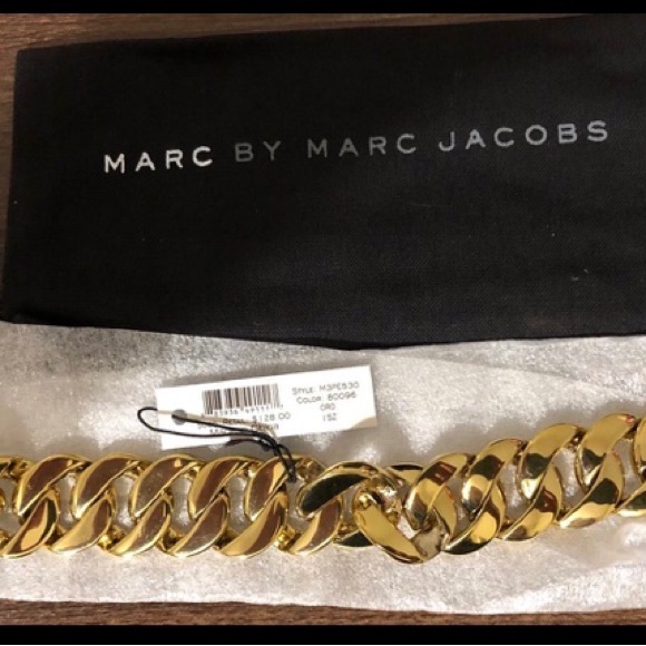 Marc By Marc Jacobs Goldtone Katie Logo Link Bracelet - with dustbag - Picture 2 of 6